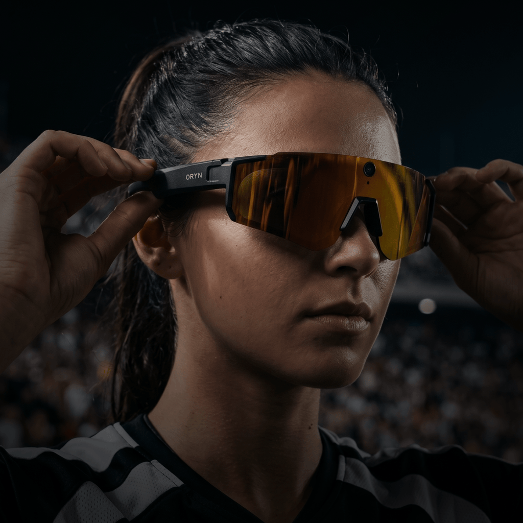 AI sports glasses with camera designed for cycling, running, and fitness to capture stunning photos and videos.
