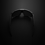 AI sports glasses with camera showcased against a dark background, highlighting their sleek design and advanced technology.